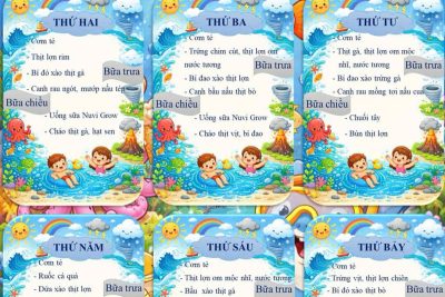 Thực đơn tuần 2 tháng 5
