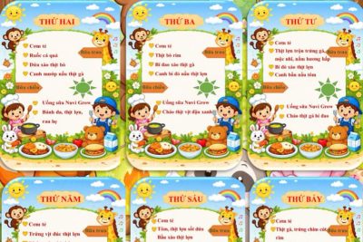 Thực đơn tuần 3 tháng 5